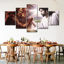 Load image into Gallery viewer, God Jesus Christ Good vs Devil Satan Evil Lucifer Wall Art