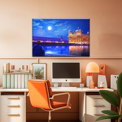 Golden Temple Harmandir Sahib In The City of Amritsar Punjab India Canvas Art Print