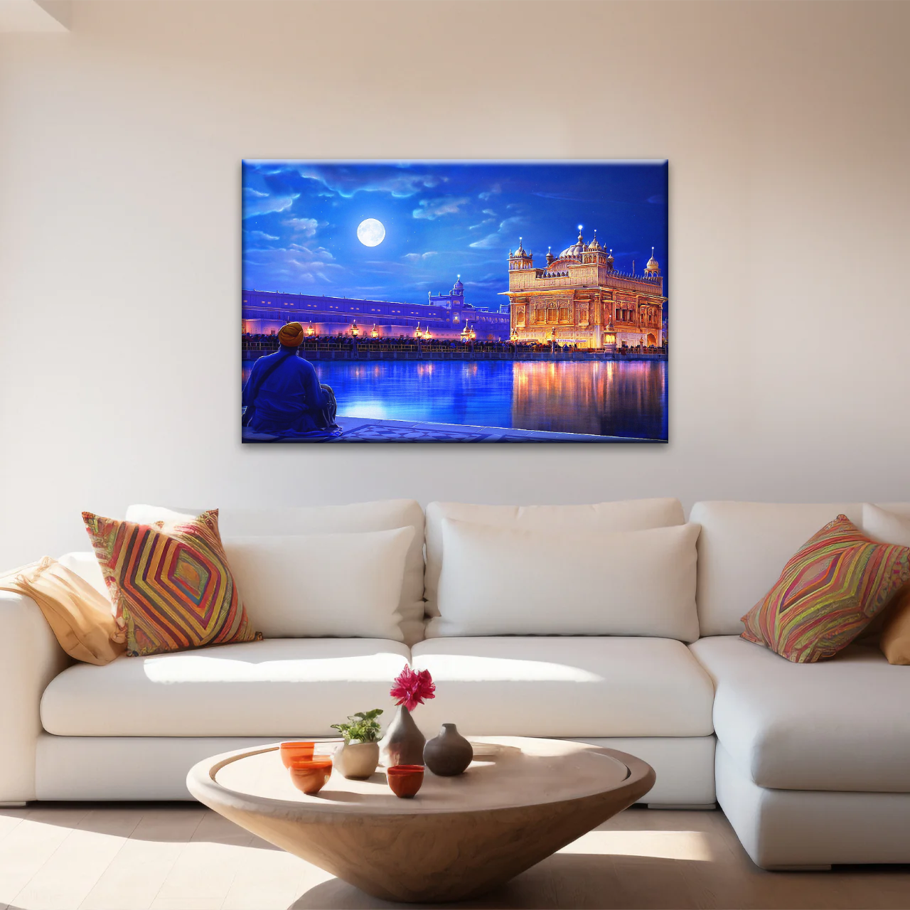 Golden Temple Harmandir Sahib In The City of Amritsar Punjab India Canvas Art Print