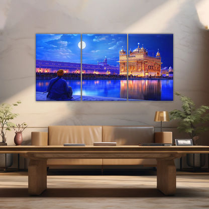 Golden Temple Harmandir Sahib In The City of Amritsar Punjab India Canvas Art Print