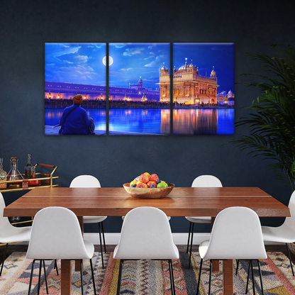 Golden Temple Harmandir Sahib In The City of Amritsar Punjab India Canvas Art Print