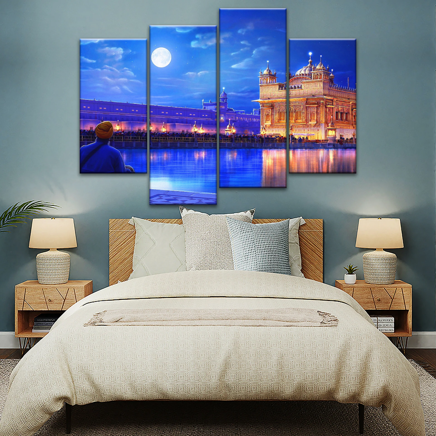 Golden Temple Harmandir Sahib In The City of Amritsar Punjab India Canvas Art Print