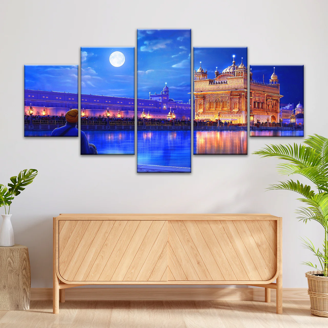 Golden Temple Harmandir Sahib In The City of Amritsar Punjab India Canvas Art Print