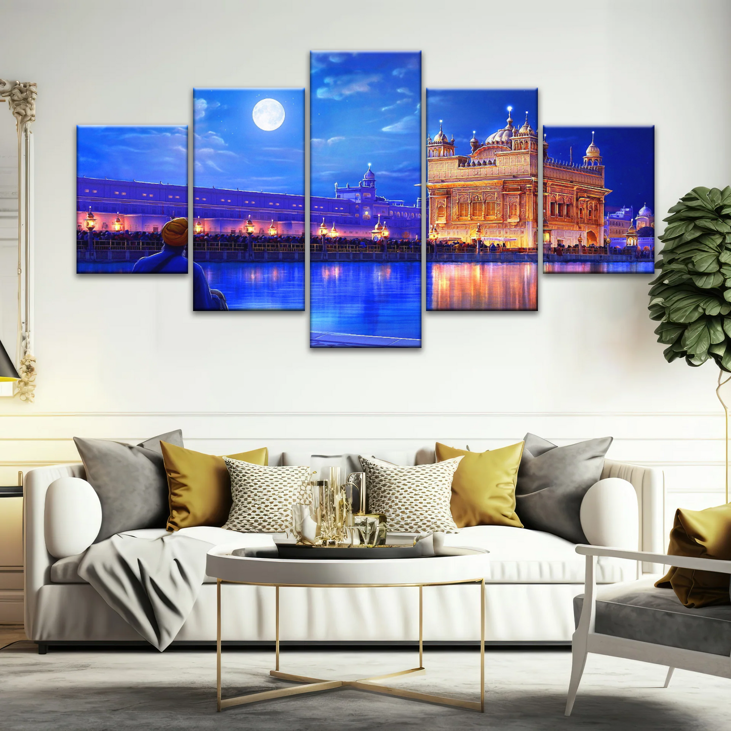 Golden Temple Harmandir Sahib In The City of Amritsar Punjab India Canvas Art Print