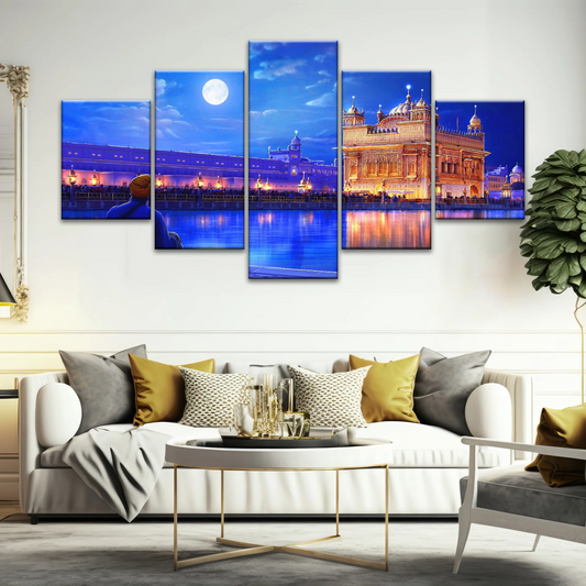 Golden Temple Harmandir Sahib In The City of Amritsar Punjab India Canvas Art Print