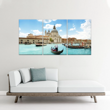 Load image into Gallery viewer, Gondola Travel In European Water Town Photo Print On Canvas