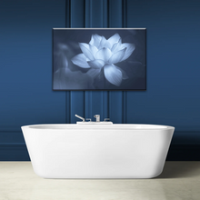 Load image into Gallery viewer, Grayscale Photo Of Aquatic Plant Sacred Lotus Wall Canvas Art