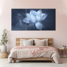 Load image into Gallery viewer, Grayscale Photo Of Aquatic Plant Sacred Lotus Wall Canvas Art