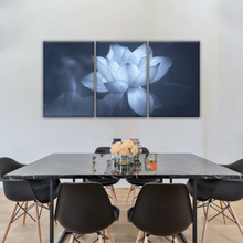 Load image into Gallery viewer, Grayscale Photo Of Aquatic Plant Sacred Lotus Wall Canvas Art