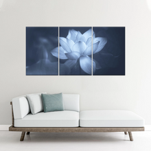 Load image into Gallery viewer, Grayscale Photo Of Aquatic Plant Sacred Lotus Wall Canvas Art