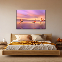 Load image into Gallery viewer, Greater Family Flamingo Wrapped Canvas Prints