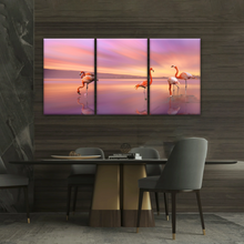 Load image into Gallery viewer, Greater Family Flamingo Wrapped Canvas Prints