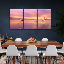 Load image into Gallery viewer, Greater Family Flamingo Wrapped Canvas Prints