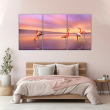 Load image into Gallery viewer, Greater Family Flamingo Wrapped Canvas Prints