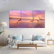 Load image into Gallery viewer, Greater Family Flamingo Wrapped Canvas Prints