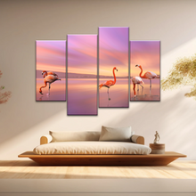 Load image into Gallery viewer, Greater Family Flamingo Wrapped Canvas Prints