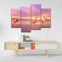 Load image into Gallery viewer, Greater Family Flamingo Wrapped Canvas Prints