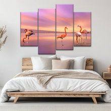 Load image into Gallery viewer, Greater Family Flamingo Wrapped Canvas Prints