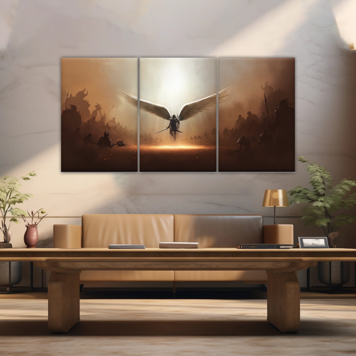 Guardian Angel Holding Sword Canvas Prints From Photos - Personalised Canvas Art