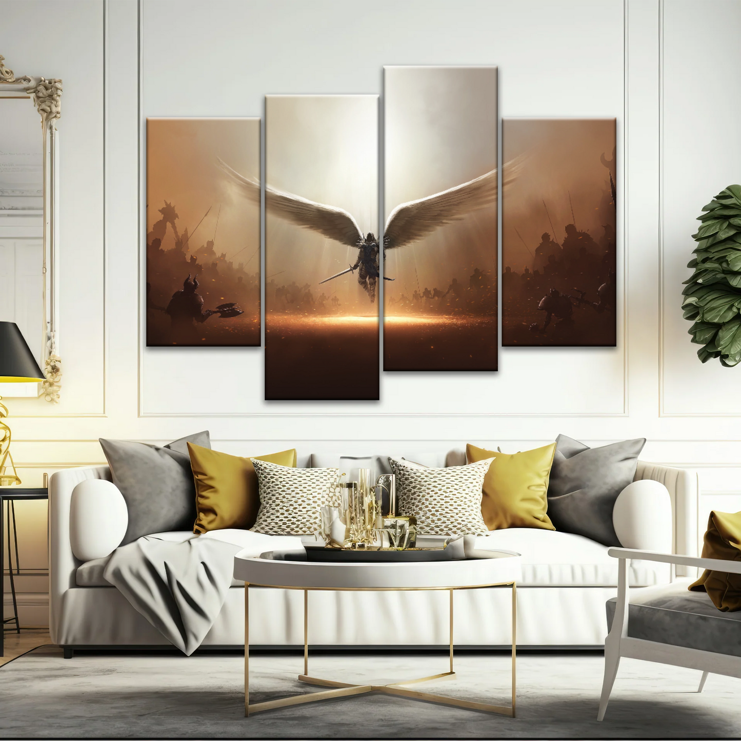 Guardian Angel Holding Sword Canvas Prints From Photos