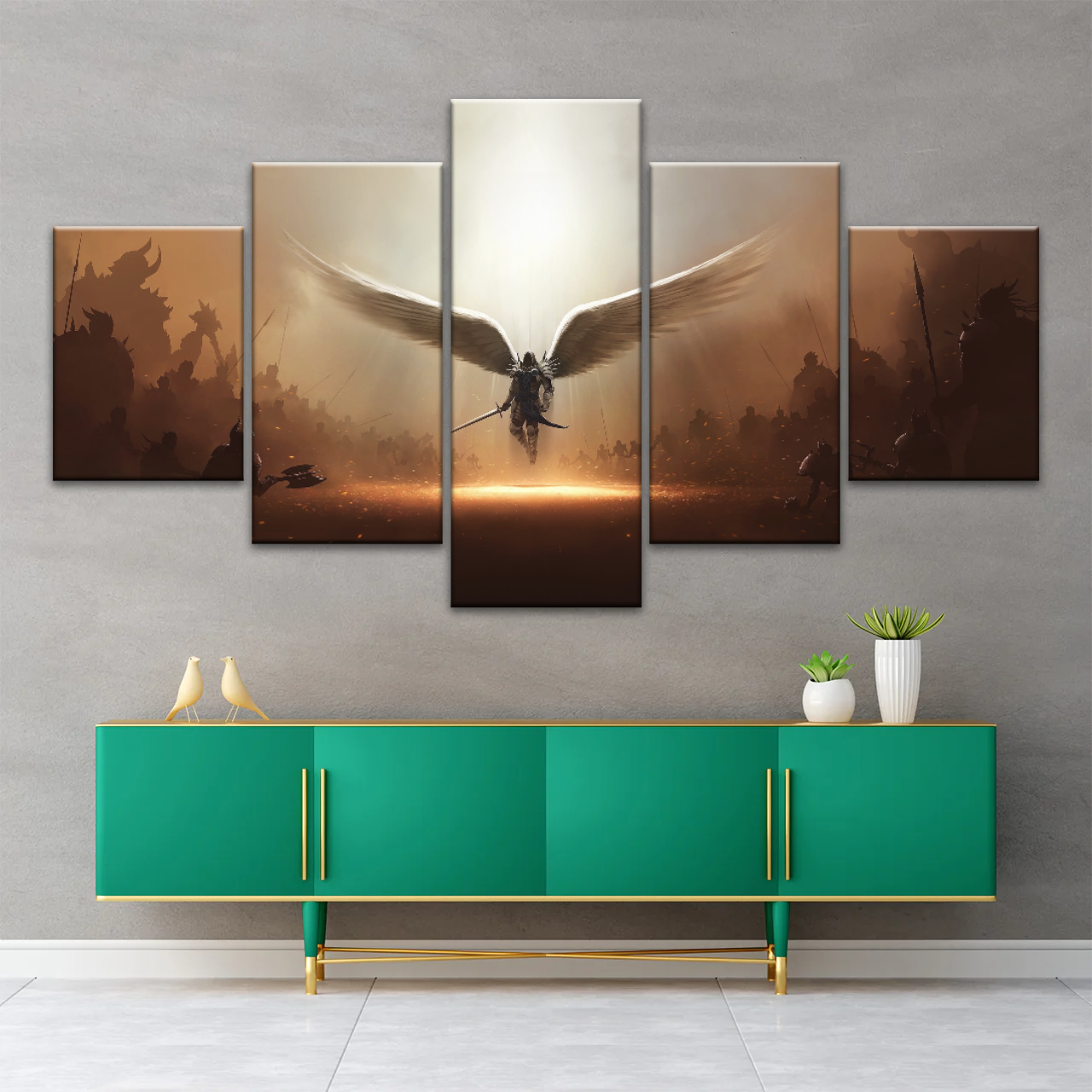 Guardian Angel Holding Sword Canvas Prints From Photos