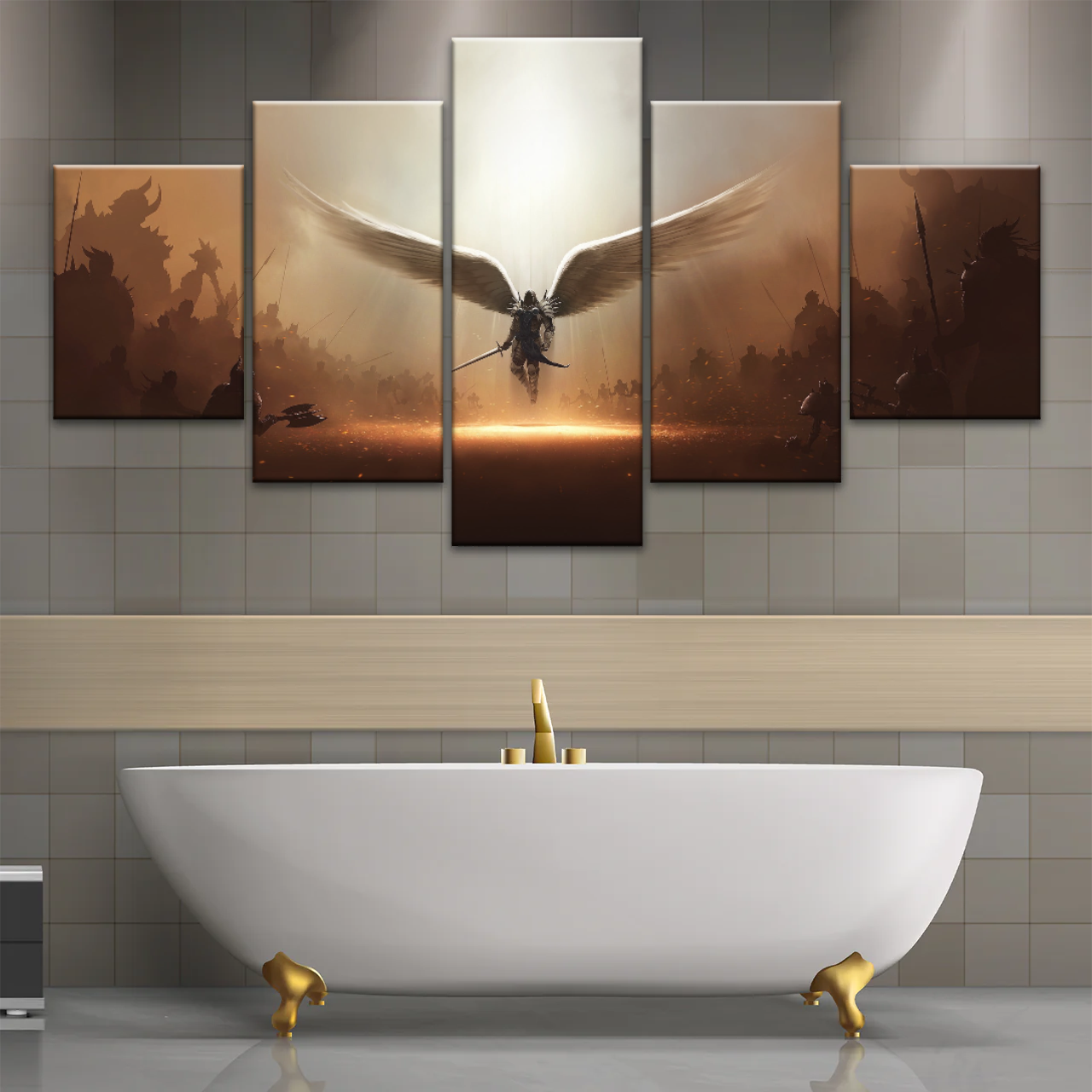 Guardian Angel Holding Sword Canvas Prints From Photos
