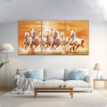 Load image into Gallery viewer, WALLERAA Seven Lucky Running Horses Canvas Prints With Frame