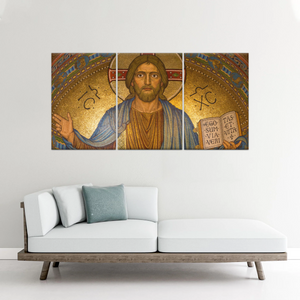 Jesus Christ Holding Book Canvas Print Wall Art