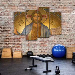 Jesus Christ Holding Book Canvas Print Wall Art