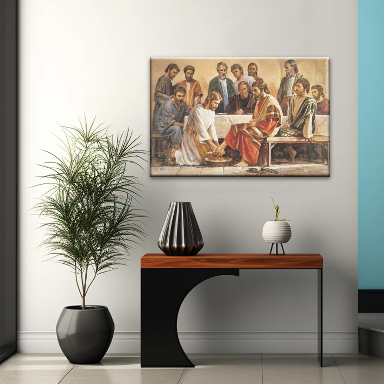 Religious Jesus and Apostles People Painting Canvas Print - Personalised Canvas Art