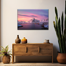 Load image into Gallery viewer, Lofoten Norway The Fishing Village Of Reine At Dusk Wall Art