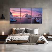Load image into Gallery viewer, Lofoten Norway The Fishing Village Of Reine At Dusk Wall Art