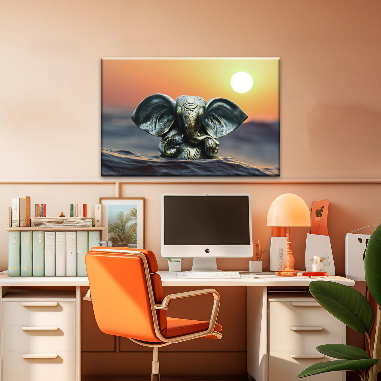 Hindu God Lord Ganesha Wall Art Home Decor