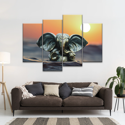 Hindu God Lord Ganesha Wall Art Home Decor