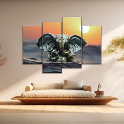 Hindu God Lord Ganesha Wall Art Home Decor