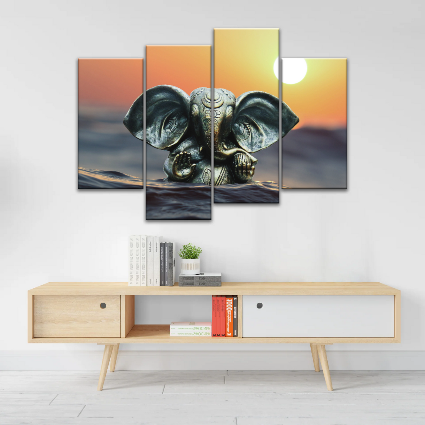 Hindu God Lord Ganesha Wall Art Home Decor