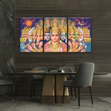Load image into Gallery viewer, Lord Vishnu And The 10 Avatars Prints On Canvas Art