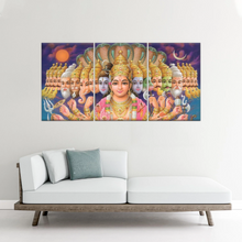 Load image into Gallery viewer, Lord Vishnu And The 10 Avatars Prints On Canvas Art