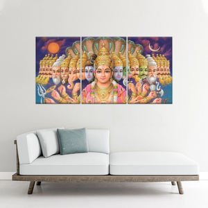 Lord Vishnu And The 10 Avatars Prints On Canvas Art