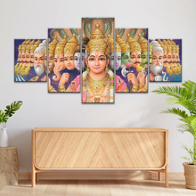 Load image into Gallery viewer, Lord Vishnu And The 10 Avatars Prints On Canvas Art