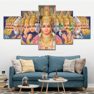 Lord Vishnu And The 10 Avatars Prints On Canvas Art