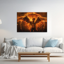Load image into Gallery viewer, Dark Angel Lucifer Illustration Hell Warrior Canvas Prints Art