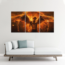 Load image into Gallery viewer, Dark Angel Lucifer Illustration Hell Warrior Canvas Prints Art