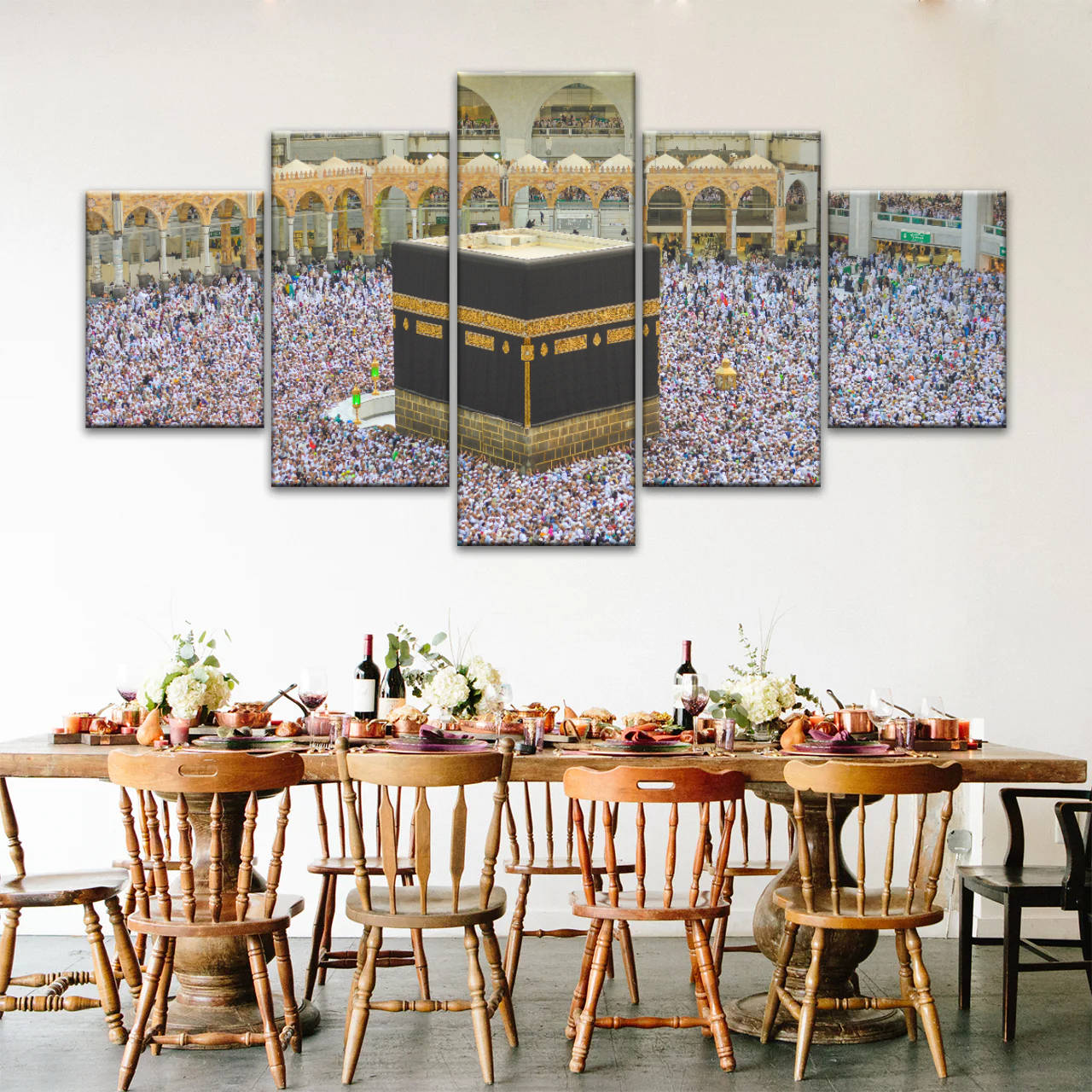 Kaaba Mecca-Muslim Islam Religion Masjid Canvas Prints Wall Art