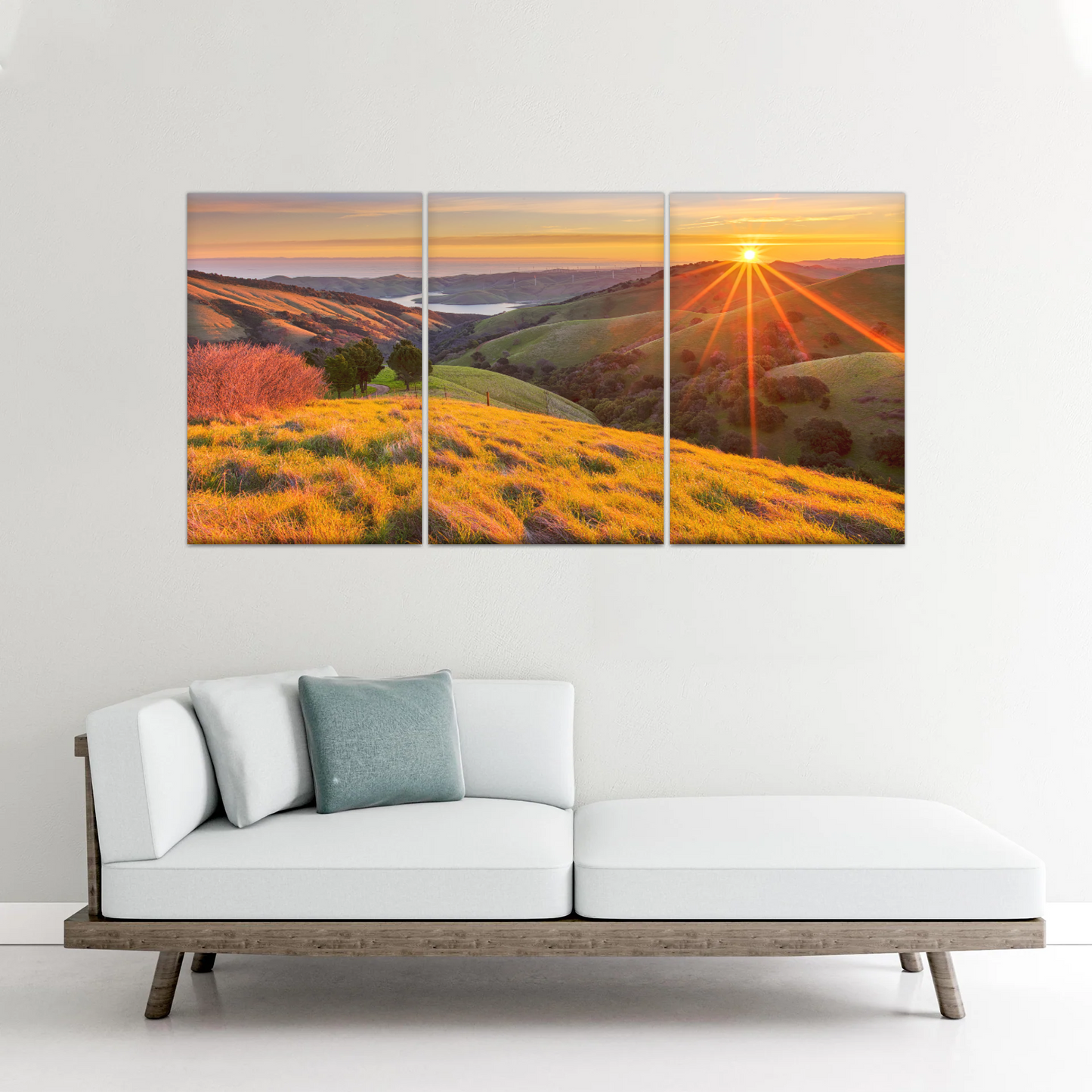 Mountain During Sunrise Canvas Printed Photos
