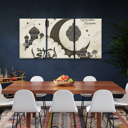 Religious Muslim Ramadan Split Canvas Prints