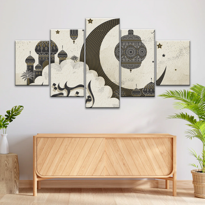 Religious Muslim Ramadan Split Canvas Prints
