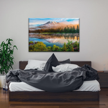 Load image into Gallery viewer, Spring Sunrise Landscape Of Mount Rainier And Bench Lake National Park Washington USA Wall Art