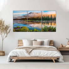 Load image into Gallery viewer, Spring Sunrise Landscape Of Mount Rainier And Bench Lake National Park Washington USA Wall Art