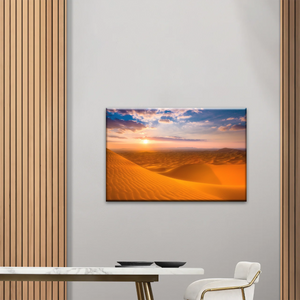 Nature Scenery - Desert Under The Golden Sunshine Canvas Wall Arts